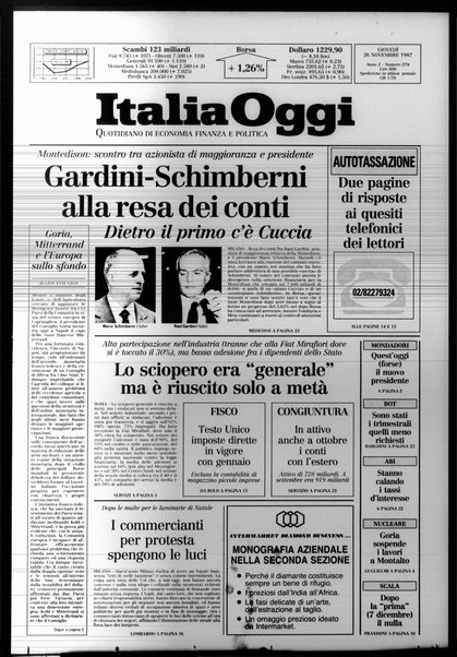 Italia oggi : quotidiano di economia finanza e politica